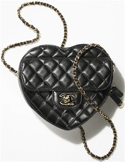 chanel heart bag gold|chanel heart bag 2022.